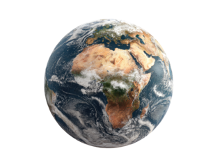 Earth from space, detailed view