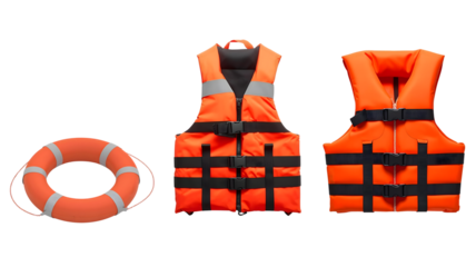 救命胴衣と救命浮き輪のセット