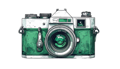 Vintage camera illustration