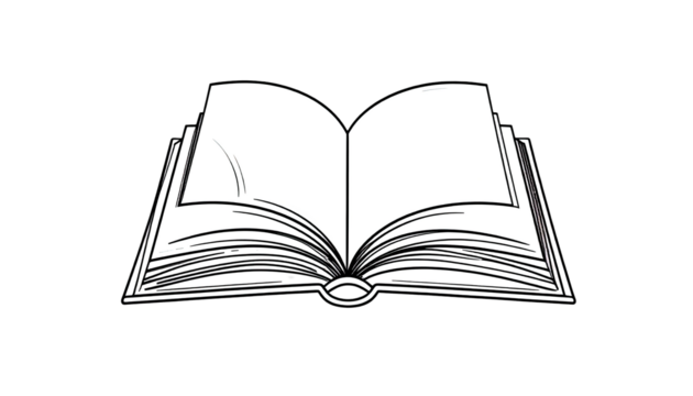Open book graphic