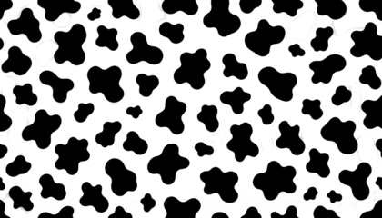 Abstract black and white spotted pattern