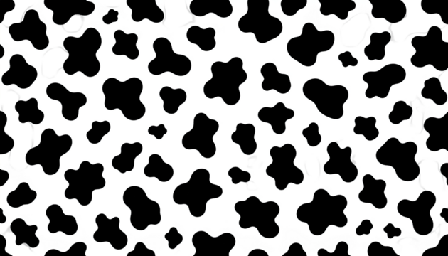 Abstract black and white spotted pattern