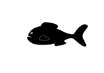 silhouette of a fish