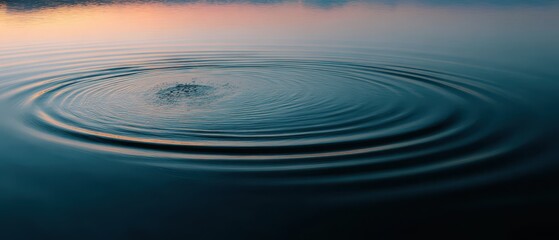 A serene image of rippling water, showcasing soft wave patterns and a tranquil atmosphere at sunrise.
