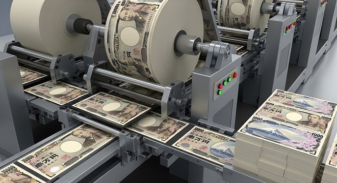Japanese Yen Banknote Printing Machine.