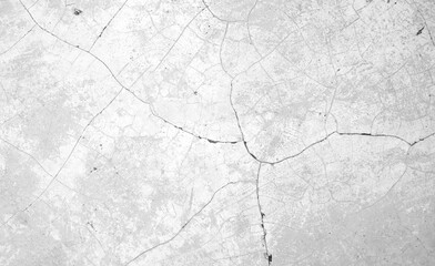Cracked white concrete with distressed texture, ideal for background or texture design in architectural, construction, or industrialthemed projects.