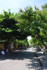 Naklejka premium street in hoian, vietnam