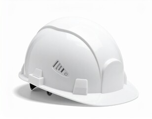 Fototapeta premium Generated image Construction tools, equipment - safety helmet on a white background without shadows