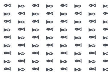 Black and White Fish Pattern Background