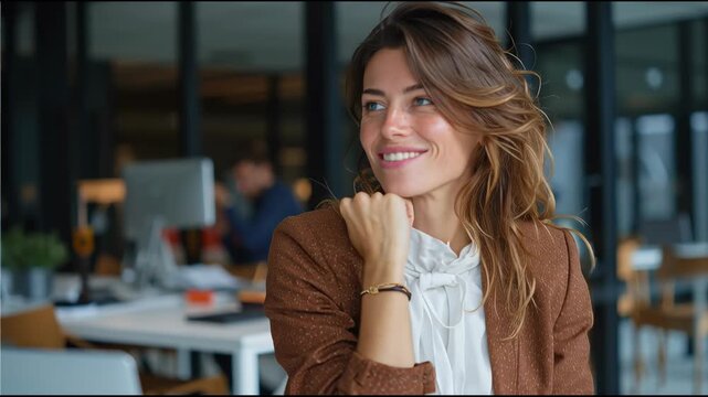 The Confident Professional: A Portrait of a thoughtful individual at the forefront, embodying an aura of sophistication, poised for the future.