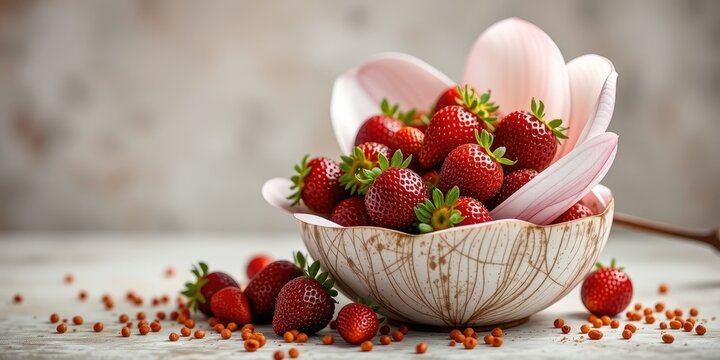 Fresh Strawberry Supangle with Magnolia Blossom