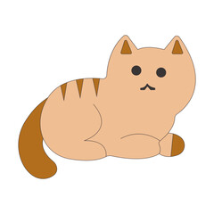 Cute Cartoon Cat Illustration
