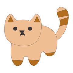 Cute Cartoon Cat Illustration