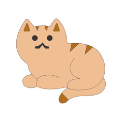 Cute Cartoon Cat Illustration