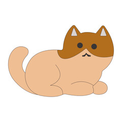 Cute Cartoon Cat Illustration