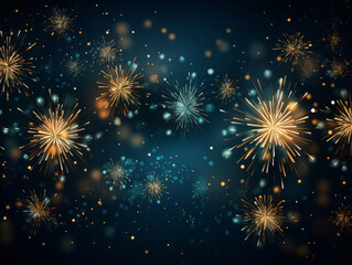 Fototapeta premium Superb Happy new year fireworks confetti background images collections cute wallpapers