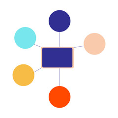 Infographic Diagram 5 options