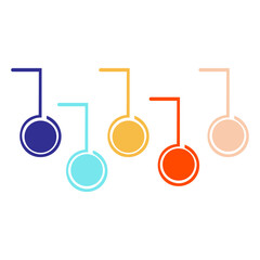 Infographic Diagram 5 options