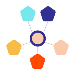 Infographic Diagram 5 options