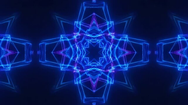 Seamlessly looping geometric light patterns shifting and interlocking in a dynamic abstract background modern, seamlessly looping geometric light patterns, tech