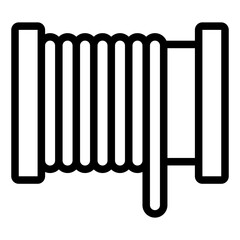 feeding filament outline icon for 3d printer spool usage