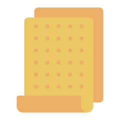 smoothing surface flat icon using sand paper in postprint