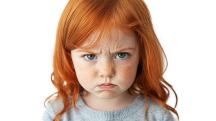 portrait of a girl with a funny face png