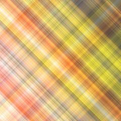Diagonal Plaid Pattern in Yellow and Orange Tones lines