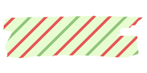 Diagonal Red and Green Stripes on a Light Green Background isolated on a transparent background