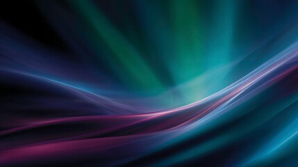 Fototapeta premium Abstract Colorful Light Waves on Dark Background Vibrant Dynamic Artistic Design