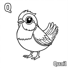 Black and white minimalist line art coloring page for kids, cute cartoon-style alligator, clear bold outlines, no background, simple and easy to color, kawaii 