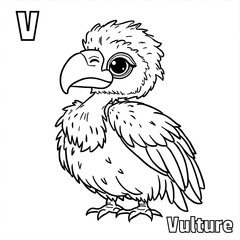 Black and white minimalist line art coloring page for kids, cute cartoon-style alligator, clear bold outlines, no background, simple and easy to color, kawaii 