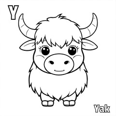 Black and white minimalist line art coloring page for kids, cute cartoon-style alligator, clear bold outlines, no background, simple and easy to color, kawaii 