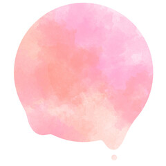 とろけるまるの同系色水彩赤2か所溶け