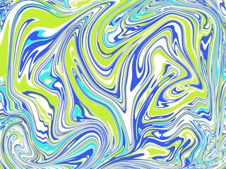 Green Blue and White Abstract Swirl Pattern background