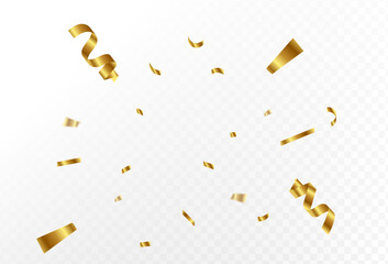 Golden Confetti Celebration Festive Background with Sparkling Glitter