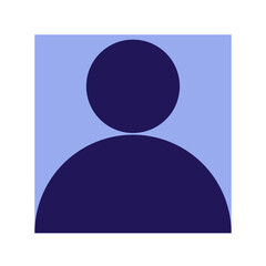 Blue minimal user profile icon. Great for apps, web, and personal branding.