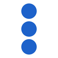 Blue circle dots vertical. Great for minimal, abstract, and modern design.