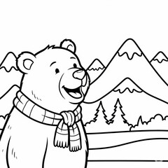 coloring bear