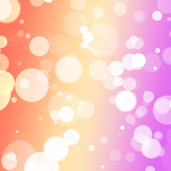 Orange Yellow and Purple Bokeh Lights Background abstract