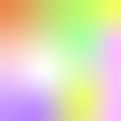 Pastel Color Blend With Orange Green Yellow And Purple Tones