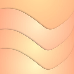 Peach and Orange Layered Wave Background abstract wavy