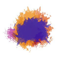 Colorful Orange Purple Ink Splash Abstract Texture