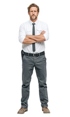 full body of American police Cutout on transparent background
