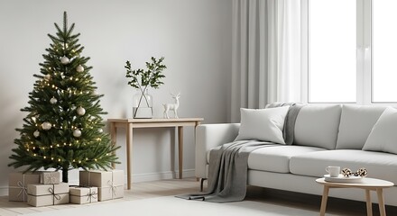 Cozy Christmas Living Room Decor.