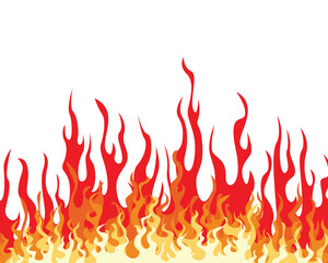 Background illustration of burning flames