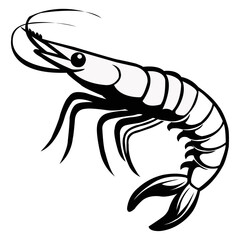 Shrimp vector art design
