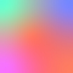 Soft Gradient Background With Pink Orange Green And Blue Hues