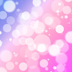 Soft Pink and Blue Bokeh Lights Background abstract