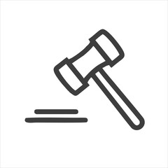 Law icon isolated on white background. Law icon simple sign. Law icon trendy and modern symbol for graphic and web design.